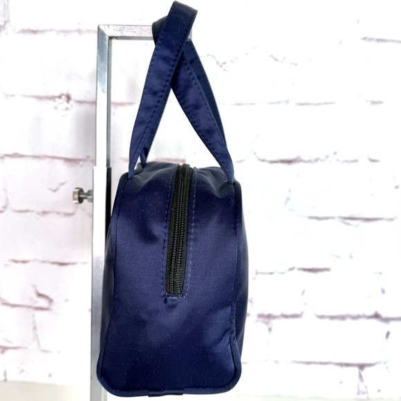 KATE SPADE NEW YORK Navy Nylon 7” Mini Satchel Tote Bag Y2K 90’s Purse Vintage - Picture 10 of 15